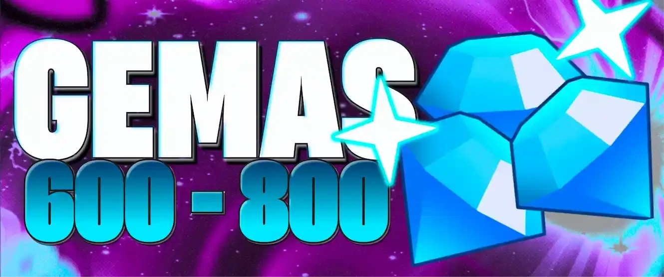 CONTA COM 600 A 800 GEMAS