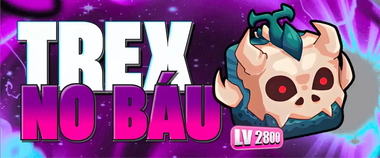 🦖 Lvl Max + Trex No Inventário + Ghm