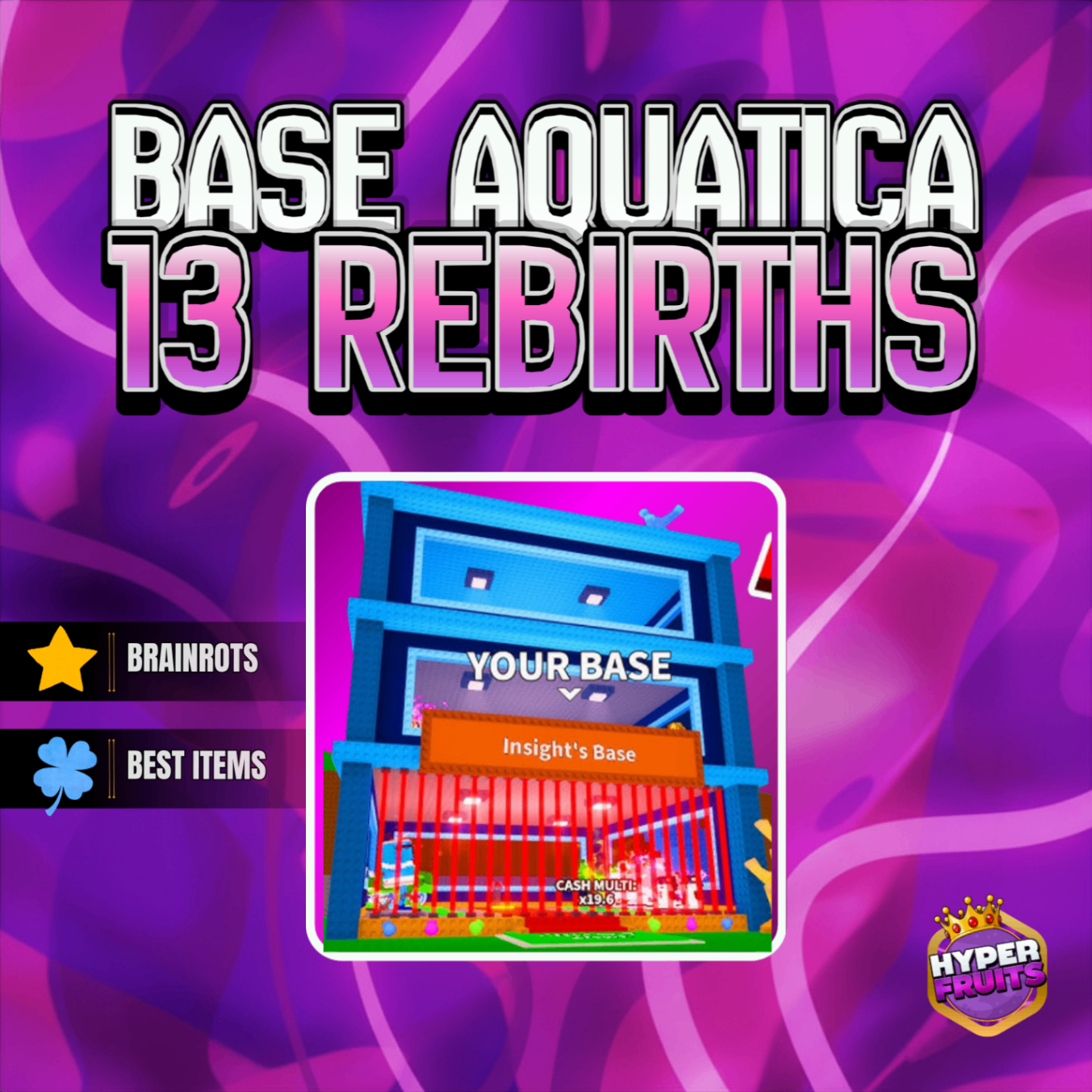 ⚡BASE AQUATICA COM 13 REBIRTHS